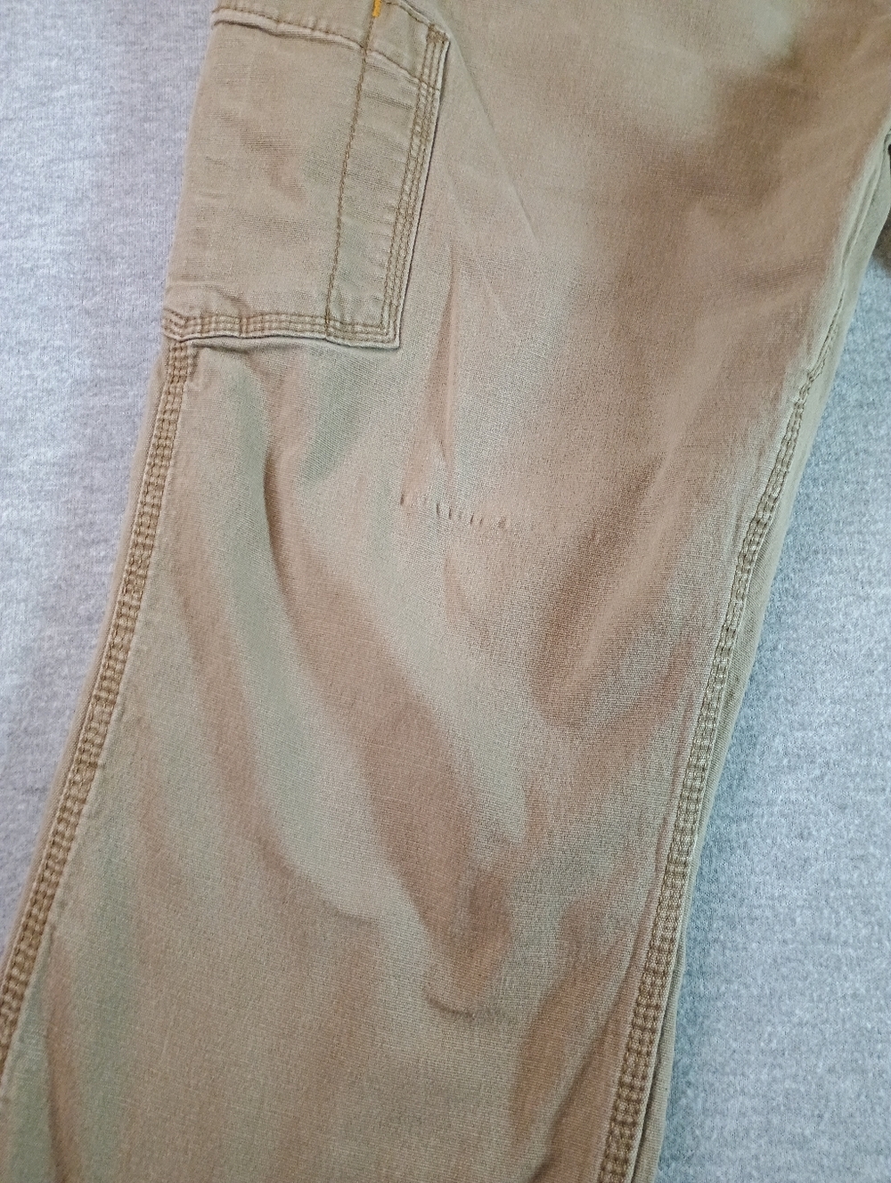 Ariat Mens Size 40 Khaki Carpenter Pants with Utility Pocket - Picture 7 of 10